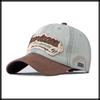 Baseball Antique Denim CA870 [White Fang] Hat, Cap, Logo, Cap, 3D, Stylish, Cool, Men's (Light Blue)