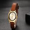 Women's Watch Leather Strap Waterproof Bracelet Roman Numerals Analog Display Antique Fashionable Quartz Casual Business Fashion Accessory -