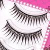 Wet Tip False Eyelashes A Shape Black 9 11mm Mixed C Curl Full Strip False Eyelashes For Women Party Makeup