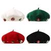 Christmas Beret Cap Women Men Beanie Beret for Holiday Birthday Gift Party