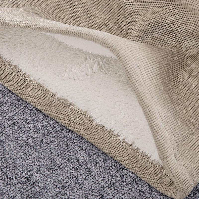 Women's Fleece-Lined Drawstring Wide-Leg Casual Pants