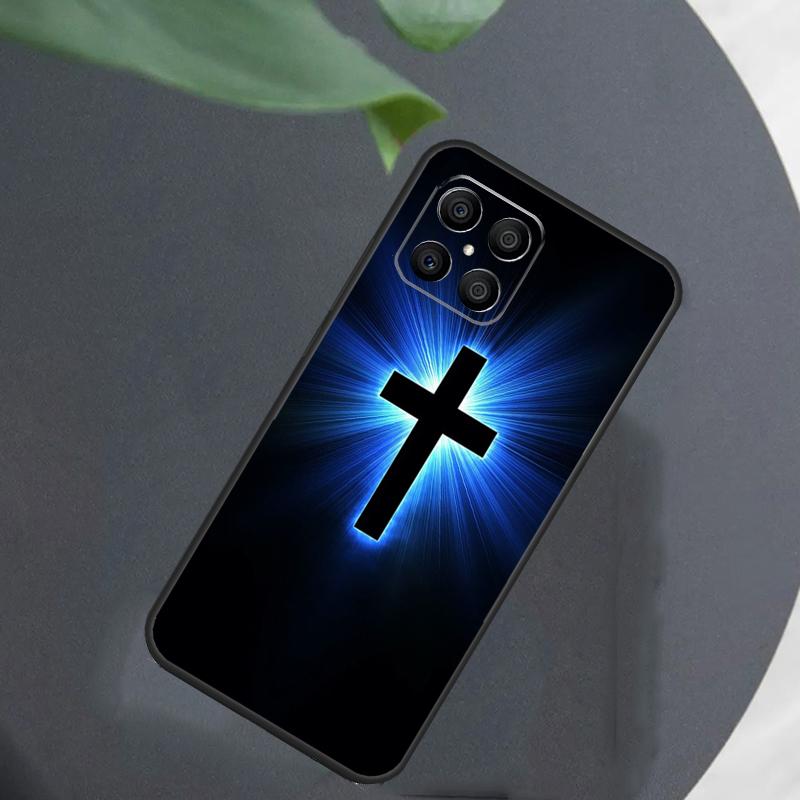 Jesus Christ Cross For Huawei Honor X9a X7 X8 X9 50 70 P20 P40 P30 Lite Mate 50 Pro Nova 5T P Smart 2021 Case