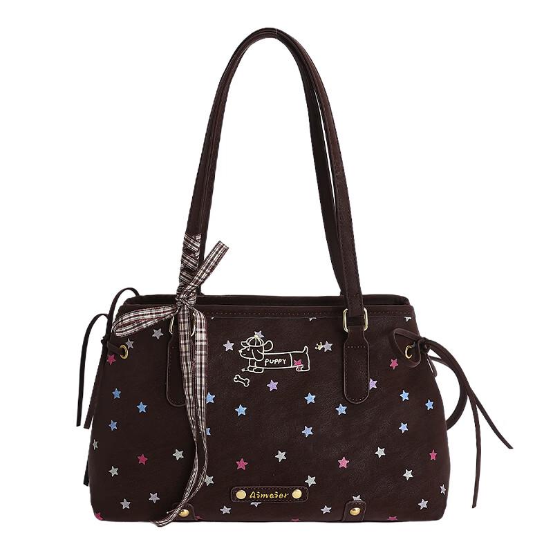 Женская ретро сумка-тоут OGAR со звездой Single Shoulder Bag