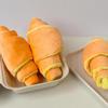 Hunde-Kauspielzeug Weiche Croissant-Form Welpen-Zahneinlage-Spielzeug Verstecktes Futter Interaktives Plüsch-Haustierspielzeug Haustierbedarf Für Drinnen oder Draußen