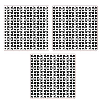 Lot de 3 Dossiers de Gaufrage en Plastique Texturé 15x15 cm Gabarits de Gaufrage pour Papier pour la Fabrication de Cartes de Fête Scrapbooking