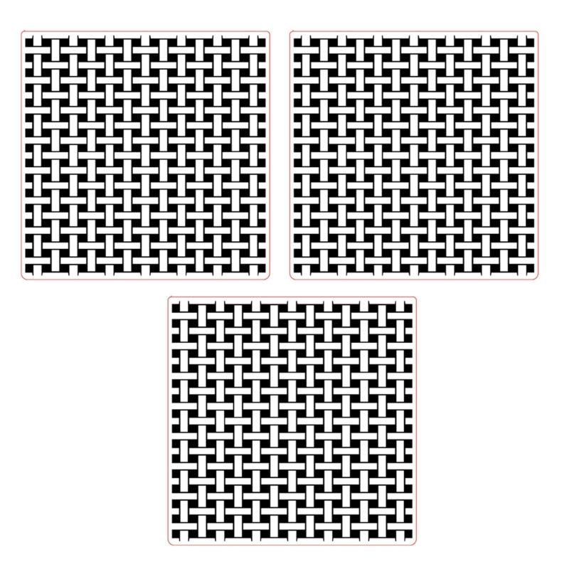 

3 шт. Текстурированная пластиковая папка для тиснения 6x6 дюймов Шаблоны для тиснения бумаги Трафареты для изготовления праздничных открыток Скрапбукинг 1