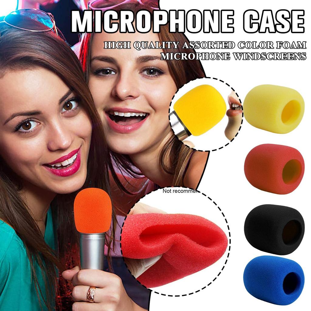1pc Thicken Handhel Microphone Foam Mic Cover Professional Studio WindScreen Protective Grill  Soft Sponge Microphone Cap
