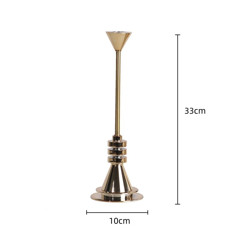 Creative Metal Gold Geometric Candle Holder Candelabrum Candlestick Candle Stick Holder Wedding Centerpieces Home Decoration