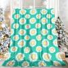 Turquoise Floral Print Premium Thanksgiving Microfiber Fuzzy Blanket Perfect For Family Gatherings Holiday Movie Nights