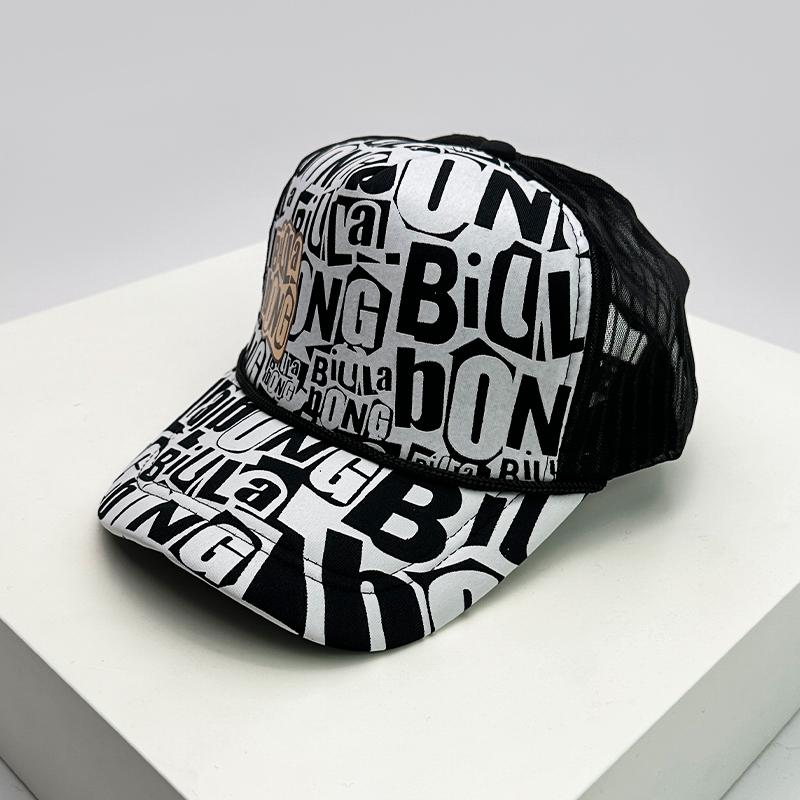 Men And Women With Printed Pattern Cartoon Baseball Caps Air Permeable Sun Protection All-Match Korean Style Hip Hop Half Mesh Hats Ins Trend