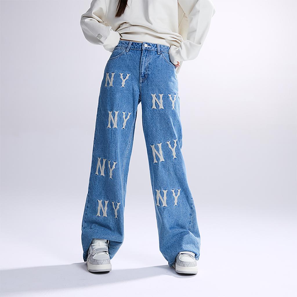 New MLB New York Yankees Jeans Women's Blue 3FDPB0131-50INS