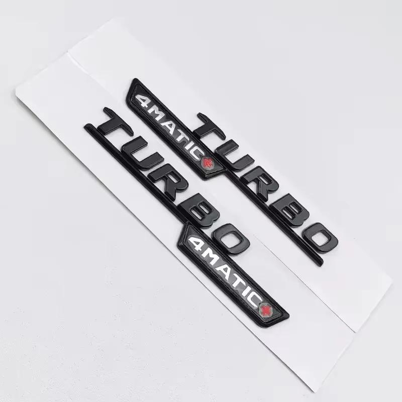 ABS Black A45S Logo Turbo 4MATIC Badge Car Rear Star Sticker Trunk AMG Emblem For Mercedes Benz A 45S AMG W177