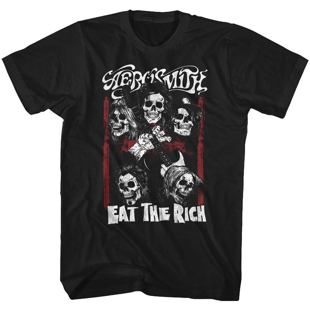 Aerosmith Eat The Rich Skull Music Shirt XXL
