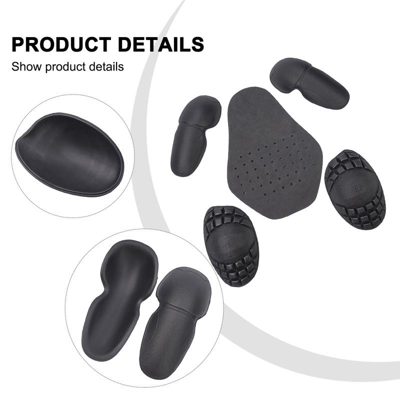 5 Pezzi Protezioni per Motociclette Giacca da Moto Protezioni Schiena Gomiti Spalle Armour ert Protezioni per la Sicurezza Accessorio