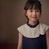 Hacikis Girls' Summer Retro Chinese Style Denim Midi Dress