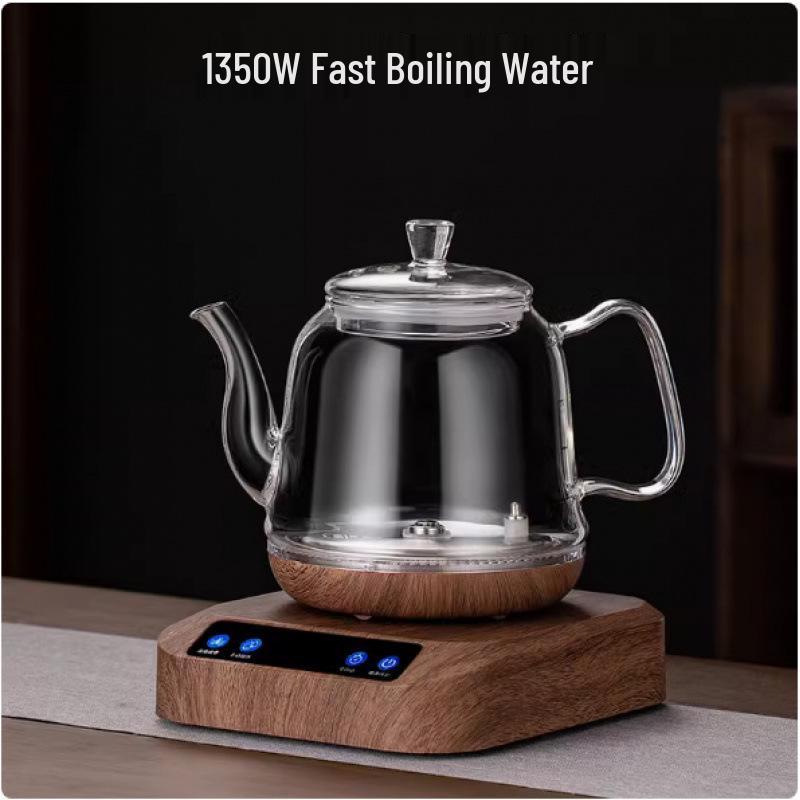Pure Titanium Self-Watering Electric Kettle with Bottom Water Inlet for Tea Brewing – Insulated Single Kettle for Integrated Tea Table