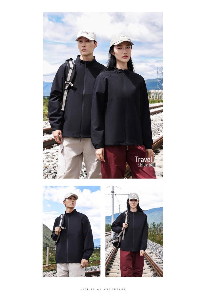 Custom Logo Business Jacket: Thin Style Stand-Up Collar Trench Coat Outerwear for Autumn/Winter – Made-to-Order Group Uniform