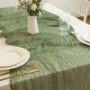 20Pcs Grey Blue Table Runner 40x275cm Gauze Table Runner for Wedding Reception Sheer Bridal Birthday Party Table Decoration