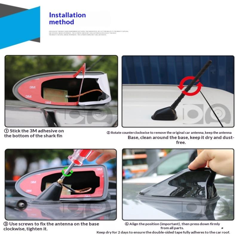 1 Set Car Radio Aerials Signal Receiver Car Styling Universal 5D Shark Fin Antenna Suitable For Nissan Qashqai J10 J11
