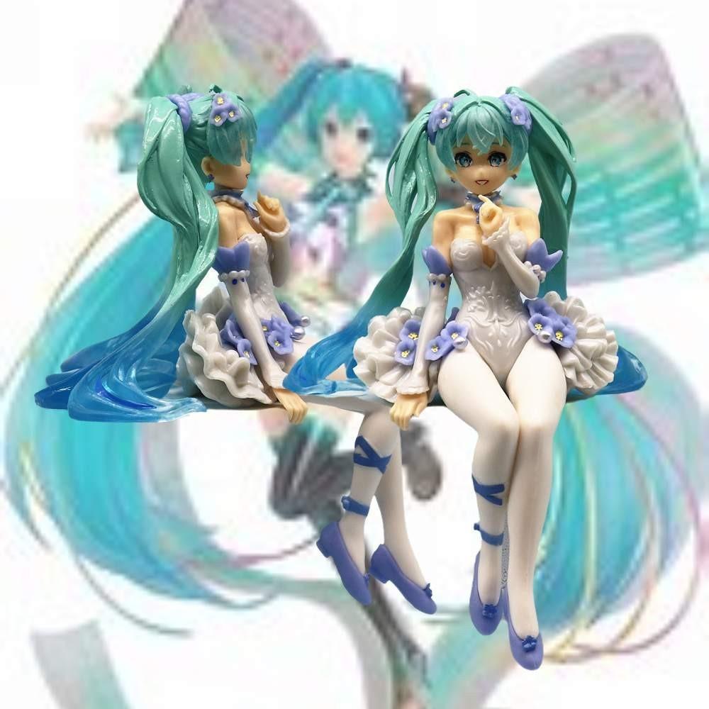 15cm Pink Butterfly Flower Spirit Hatsune Miku Pvc Figure Model