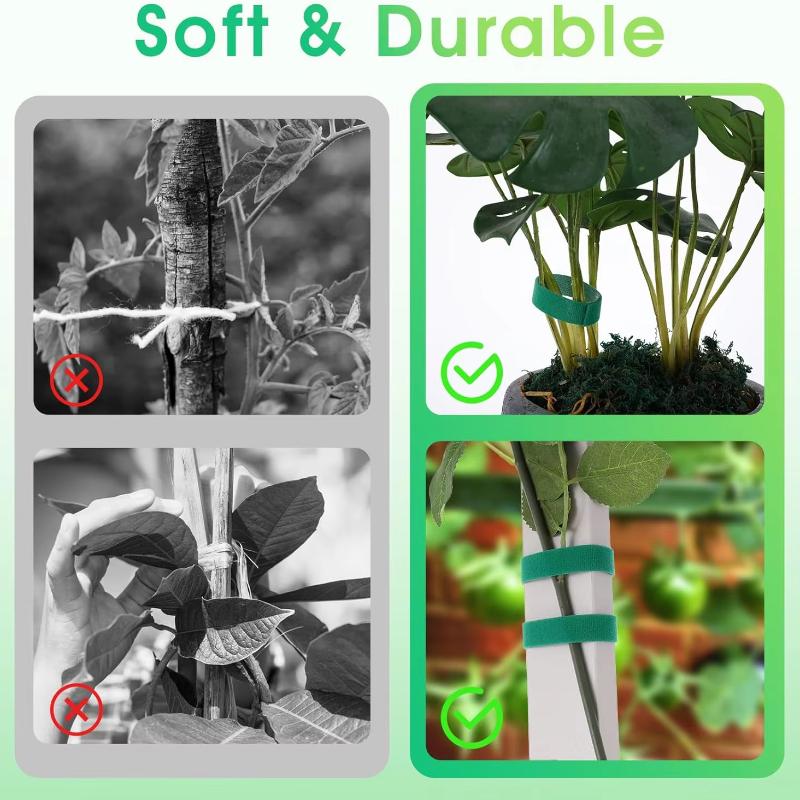 Plant Tape for Climbing Plants, Plant Tape Outdoor Reusable Garden Ties for Plants Tomato Vines Climbing Growing Gardening
