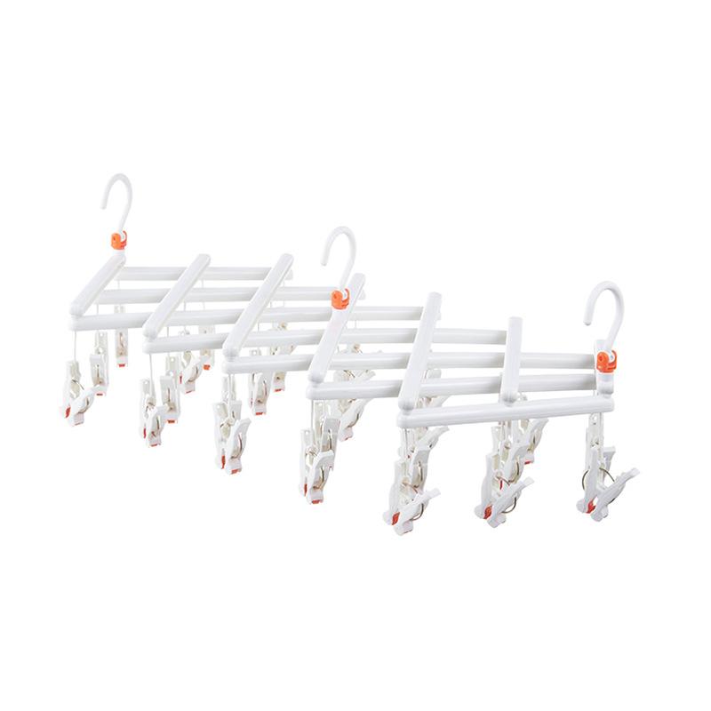 Plastic Sock Drying Rack Multi-Purpose Laundry Clamp Clothesline Holder Home Organization Bedroom Storage Rack for Socks