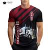 Men's Clothing 3D Truck Printing Summer Breathable Men's Short Sleeve Fashion Plus Size Men's Tops Fashion O-Neck Men's T-Shirt