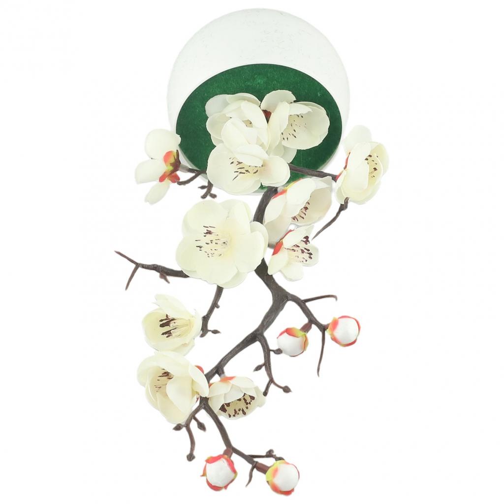 Indoor Artificial Plants Office Art Blossom Plum Bonsai