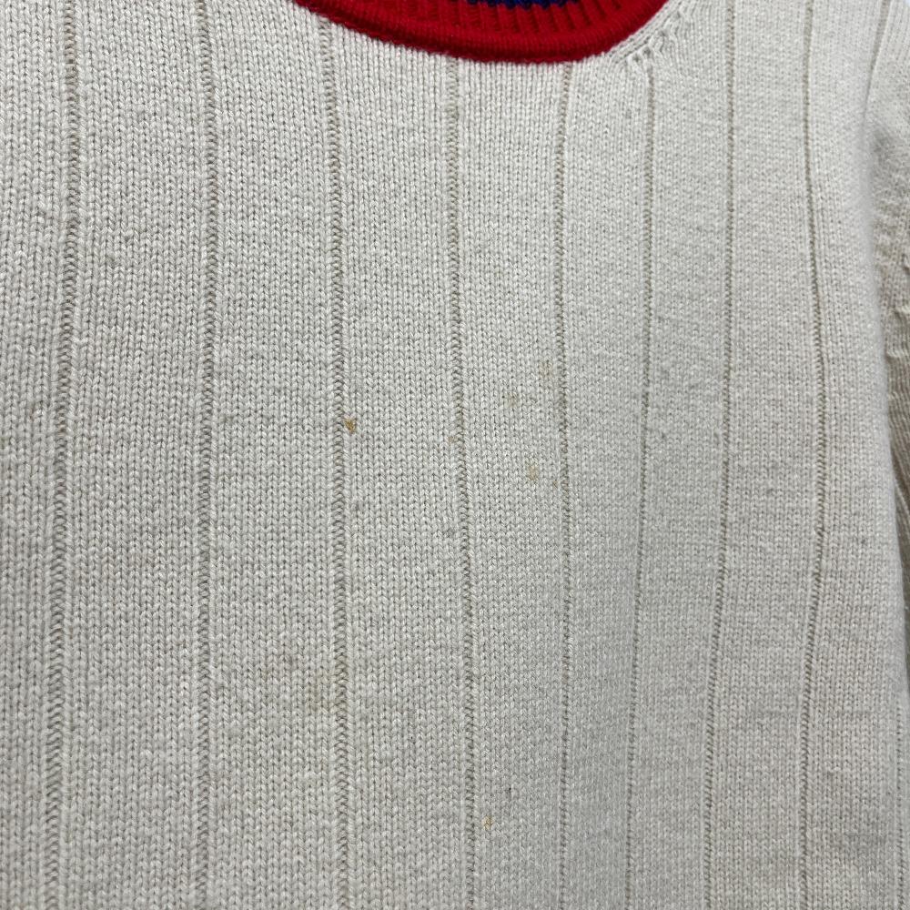 GUCCI 716348XKCQD 23SS Ribbed crew neck long sleeve knit top apparel sweater