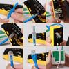 RJ45 Crimp Tool Kit Pass Through Cat6 Crimping Tool For Cat5 Cat5e Cat6 8P8C Connector, All-in-one Ethernet Crimper