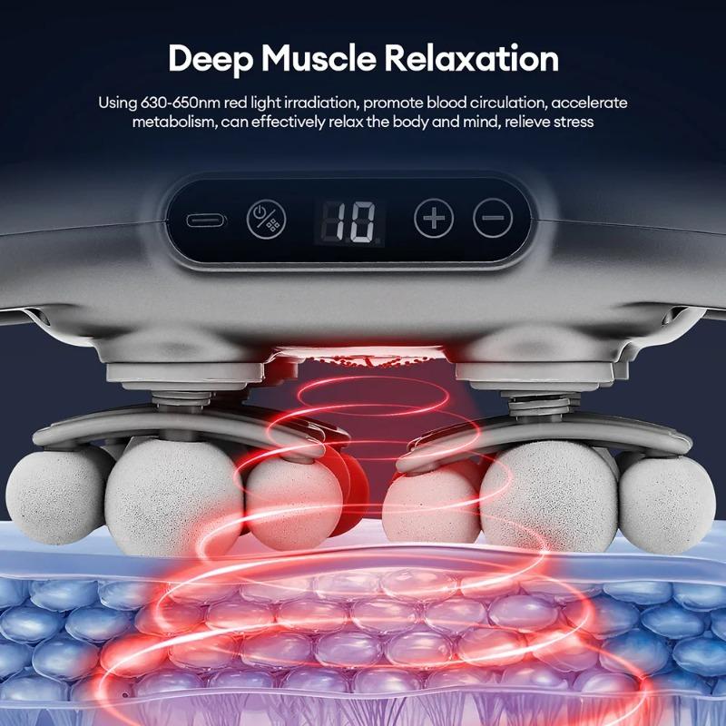 18-Head Fascia Gun High-Frequency Vibration Body Massage Gun Back and Waist Massager Neck Shoulder Massager Muscle masajeador