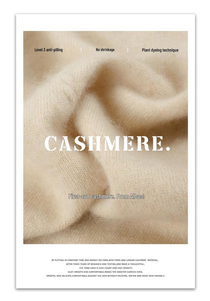 Soft Wood Ear Lace Cashmere Slim Fit Women's Sweater - Autumn/Winter 2025 Collection