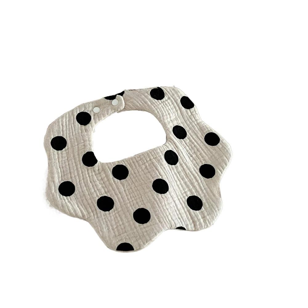 

Feeding Dotted Baby Cotton Bibs Cotton Yarn Saliva Towel Cloths Neck Wear Accessories Style 2