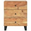 VidaXL Table de chevet 50x33x62cm Bois d'acacia solide et d'ingénierie 350661