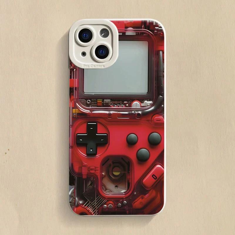 Technology Game Console Phone Case For iPhone 16E 11 12 13 14 15 16 Pro Max 7 8 16 Plus XR X XS Shockproof Silicone Soft Cover iPhone XR