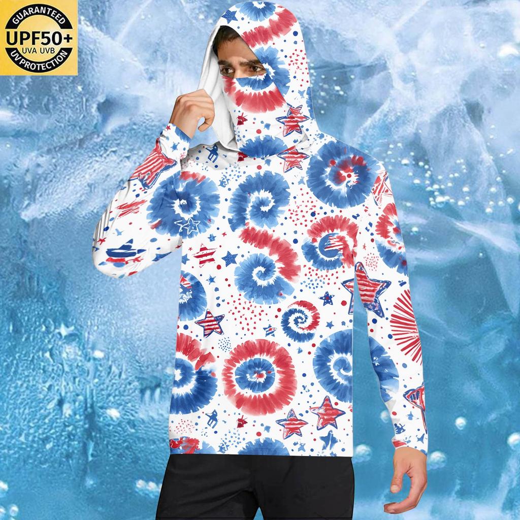 Men's Casual Hooded Long Sleeve Sunscreen Top