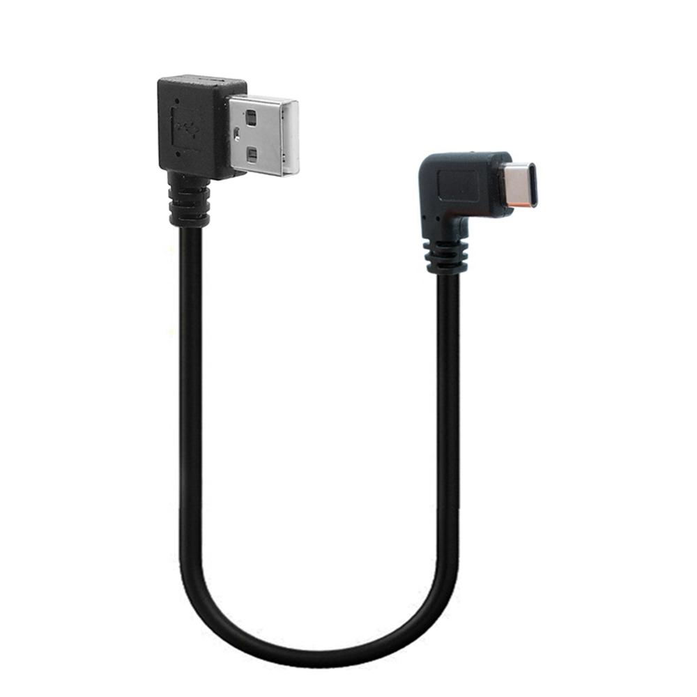USB 2.0 Typ A 90 Grad Links & Rechts Winkel Männlich zu USB3.1 typ-C Männlichen Links & Rechts Winkel USB Daten Sync & Ladekabel