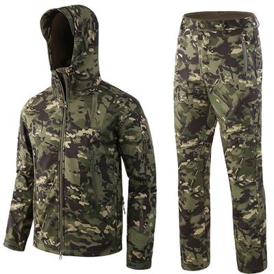 Nuevo TAD táctico Chaqueta con funda suave + pantalones camuflaje al aire libre hombres ejército deporte caza Camping impermeable rompevientos conjunto