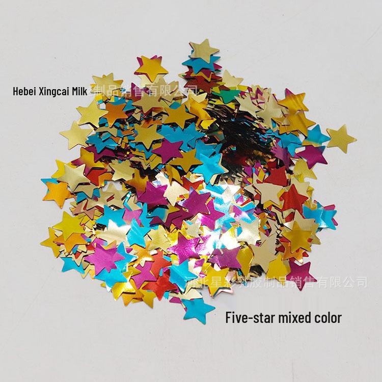 Colorful Transparent Confetti Balloon Filler - 1.5cm Round, 500g for Wedding Decor