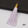8CM Gold Threaded Cap Pull Ring Tassel Fringe Ornament Pendant Bookmark Accessory