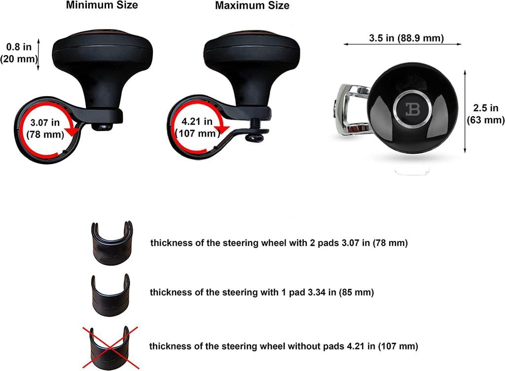 Popular International Brand FOURING BLACK Label Steering Steering Wheel Steering Wheel Swivel Steering Wheel Clamp Knob, Spinner, Knob, [Used]