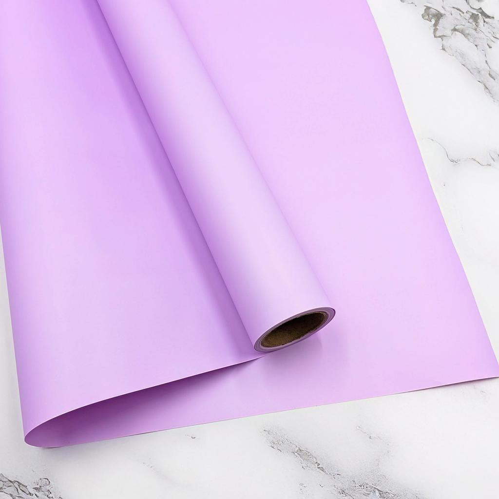 Folia Florystyczna - "Elegant" Lilac - Rolka 58Cm X 10M