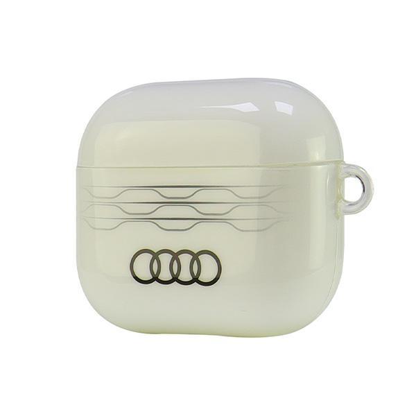 Audi Iml Geometric Pattern Airpods 3 Cover White/White Au-Imlap3-A6/D3-We
