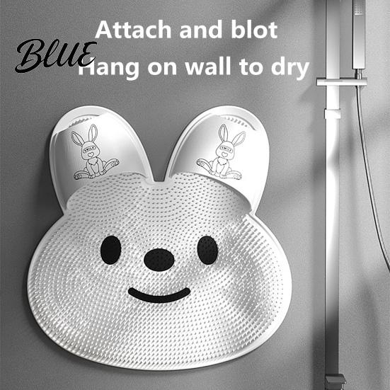 Exfoliating Foot Scrubber Soothing Easy Silicone Bristles Shape Soft Mat Bunny Achy Feet To Clean