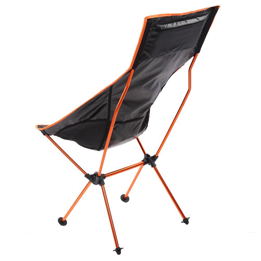 Chaise Pliable Alliage d'Aluminium 7075 Siège Lune avec Oreiller pour Plage Randonnée Pêche Pique-nique Extérieur