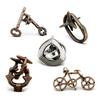 siawadeky Puzzle Ring Toy Difficulty Level 3D Ring Educational for Adults and Puzzle Time Birthday Present 5-Piece Set, Alloy, 5-2, Puzzle, Puzzle,