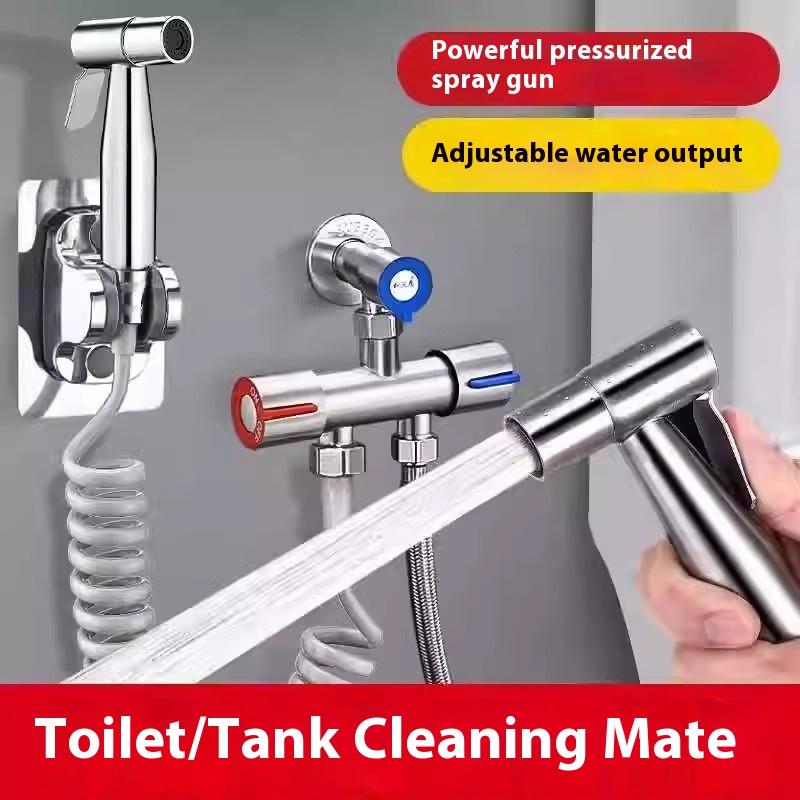 Handheld 304 Stainless Steel Toilet Companion Set Toilet Flushing Boosting Spray Head Toilet Women's Washers Accessories