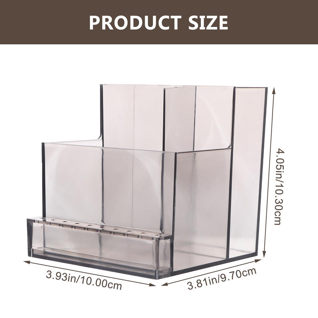 1Pcs Nail Drill Bits Holder Stand Organizer 13 Holes Manicure Polisher Rack Clear Nail Art Tool Organizer Grinding Storage Shelf