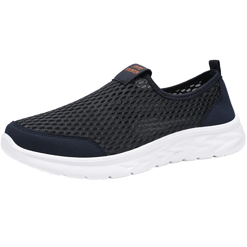 Shoes women's casual spring new shoes comfortable fly-woven breathable mesh shoes one pedal comfortable mother shoes