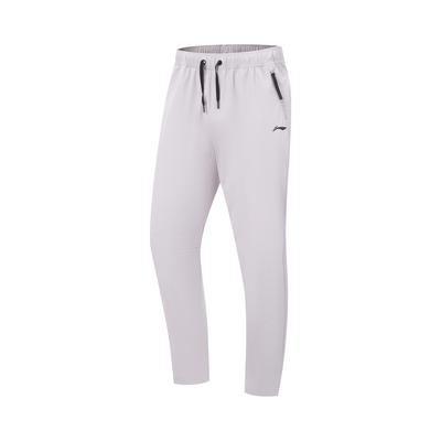 Calça Esportiva Casual de Tecido Resistente à Água com Barra Reta Masculina Cinza AYKV843-3